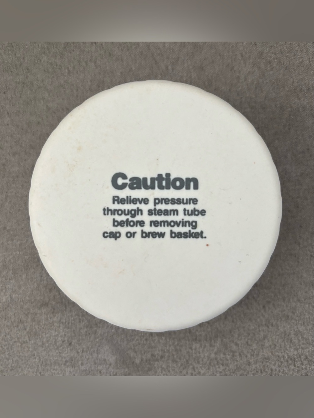 Salton Three For All EX-20 Cappuccino Coffee Maker Steam Boiler Cap